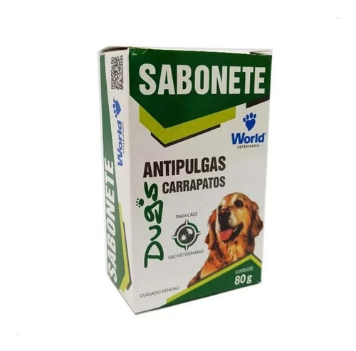 Sabonete Antipulgas E Carrapatos Dugs 80gr Anti Parasitas