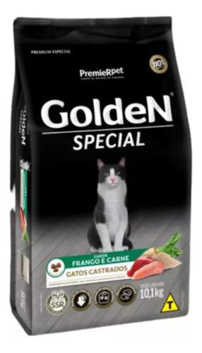 Golden Special Ração Gatos Castrados Frango E Carne 10,1kg