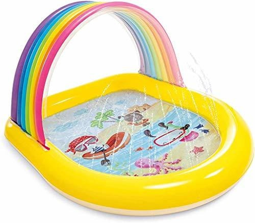 Intex Rainbow Arch Spray Pool, Piscina Inflable Para Niños, 