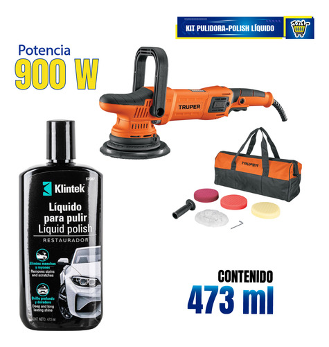 Kit Pulidora Doble Acción 6 + Polish Líquido 102333