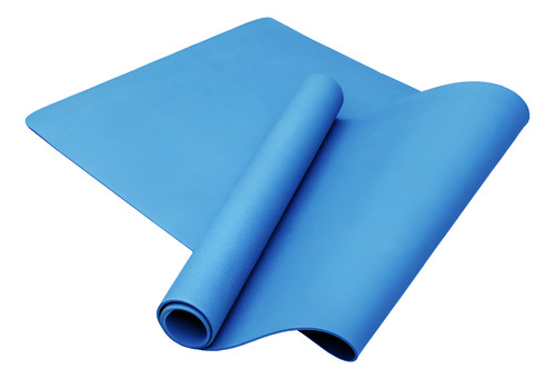 Mat Colchoneta Yoga Gym Pilates Ejercicio Fitness Azul