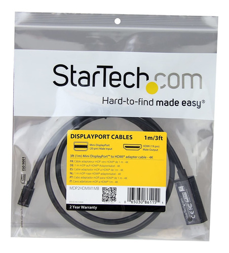 Startech.com Cable Convertidor Mini Displayport A Hdmi 3 F..