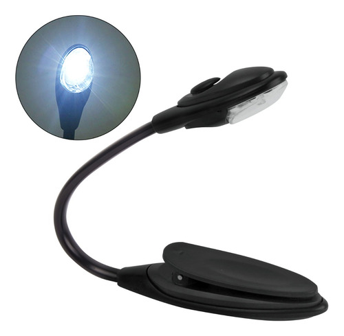 Lámpara De Lectura Pequeña Con Clip Para Libros, Luces Noctu
