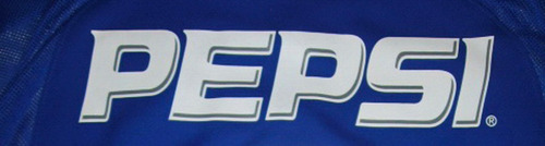Logo Pepsi Azul/celeste Y Blanco/gris Boca 2004 Titular/alt.