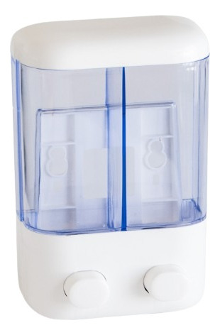 Dispenser Doble Para Jabon Liquido Shampo Crema Gel 2x500 Ml