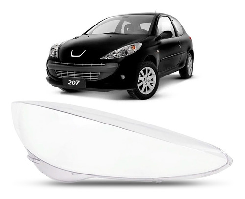 Lente Farol Peugeot 207 2009 A 2013