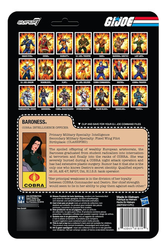 Figura De Acción G. I. Joe Barones Super 7 (Usado)