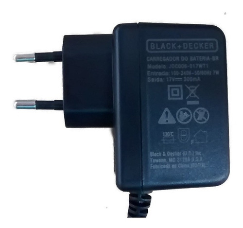 Carregador Black&decker 12 Volts Cd121 Tipo 3 Bivolt