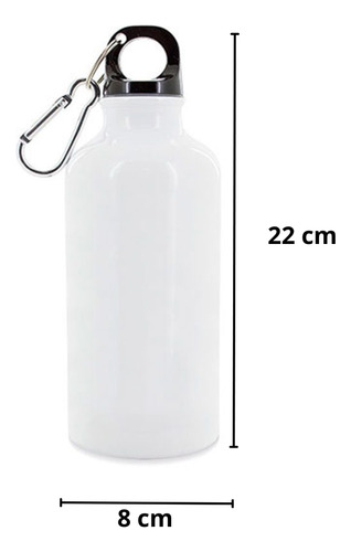 Pack4 Botella Termo Sublimación 500 Ml Blanco Insumo Sublima