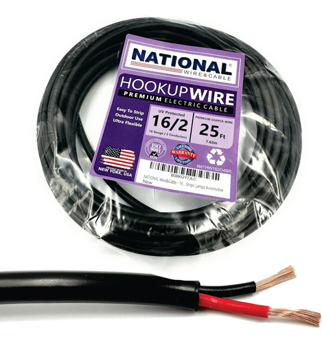National Wire&cable - Cable Eléctrico Premium De Calibre 16,