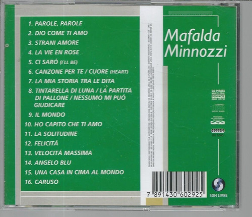 Cd Mafalda Minnozzi, Pérolas (Usado)