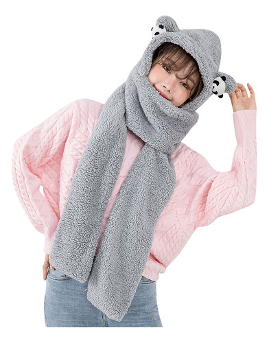 Zt Bufanda De Felpa De Color Sólido Para Mujer Bufanda