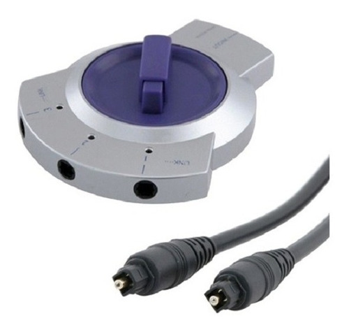 Imagen 1 de 4 de Switch Selector De Audio Digital Óptico Toslink De 3 Puertos