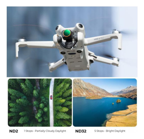 Filtro Variable Nd2-32 Para Drone Dji Mini 4 Pro K&f Concept