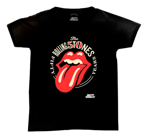 Rolling Stones 50 Años - Remera 100% Algodón 