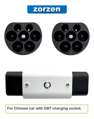 Adaptador De Tipo 2 A Gbt, 22 Kw, Trifásico, Compatible Con