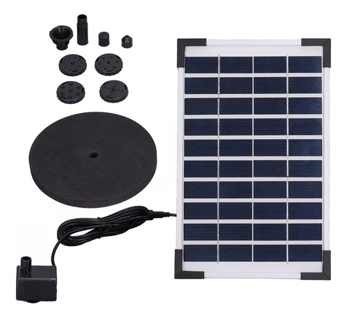 Kit De Fuente Solar De 10v 5w Bomba De Agua Flotante Para Ja