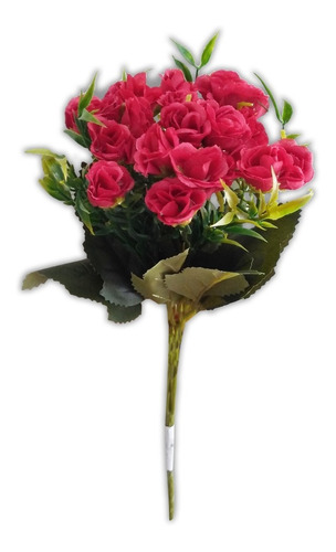 Arranjo De Flores Artificial Botão De Rosa Pequeno 30cm | Parcelamento sem  juros