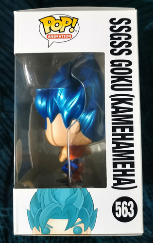 Funko Pop Goku Super Saiyan Blue 563 - Dragon Ball Kamehame (Usado)