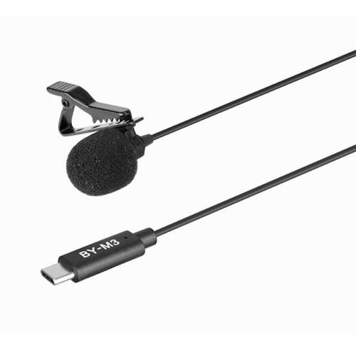 Microfono Boya By-m3 Corbatero Para Celular Android Usb C