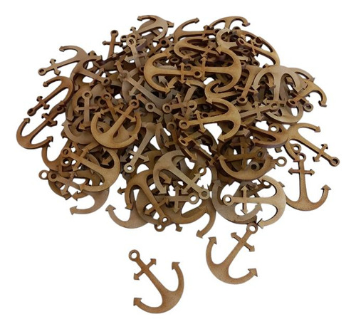20 Figuras En Forma De Ancla Mdf Para Decorar
