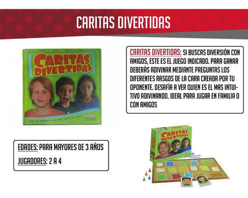 Caritas Divertidas Juego De Mesa Niños Toyco