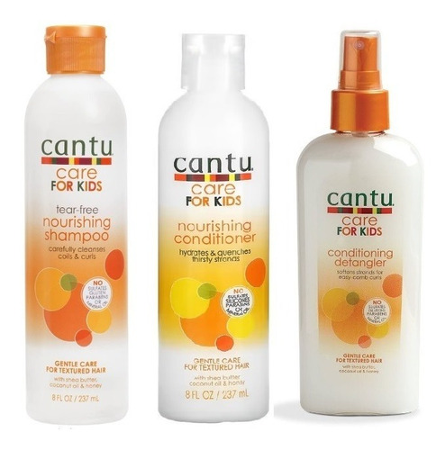 Cantu Shampoo + Acondicionador Y Desenredante Para Niños