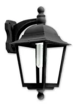 Comprar Farol Pared Polipropileno 4 Caras Vidrio Negro Colonial