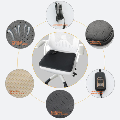 Almohadilla Térmica Para Silla De Oficina Marca Sin Modelo Color