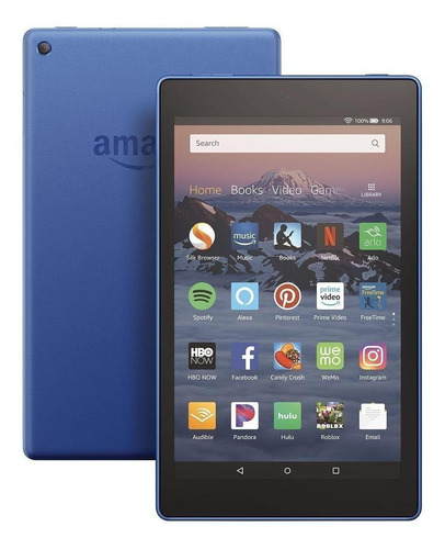 Tablet Amazon Fire HD 8 2018 KFKAWI 8" 16GB marine blue com memória RAM 1.5GB