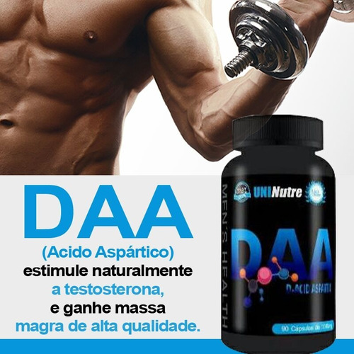 Suplemento Daa 1000mg Único C/ Laudo - 90 Caps Frete Grátis