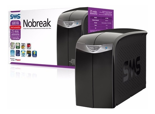 Nobreak Interactive Sms - Station Ii 600va Entrada Bivolt