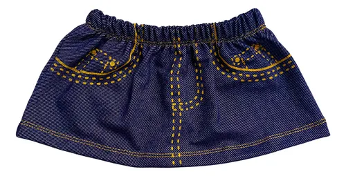 Saia jeans sale com bore