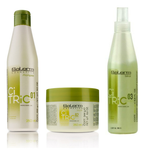 Kit Citric Balance Color Salerm Shampoo - Mascarilla - Spray