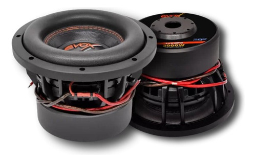 Subwoofer De 10 Pulgadas Evox Evx10pw 1500w Rms. 1pz.  