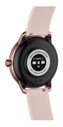 Imagen 4 de 4 de Smartwatch Kieslect L-series Lady Smart Watch 1.09" caja 40mm de aleación de aluminio rosa claro, malla rosa claro de silicona L11