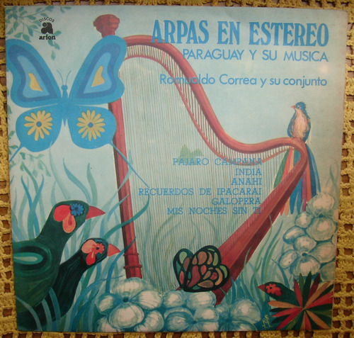 Romualdo Correa / Arpas En Estereo Paraguay - Lp Vinilo