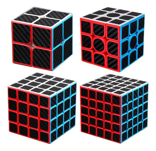 Cubo De Rubik De Carreras De Fibra De Carbono Para Color De La Estructura Style 1