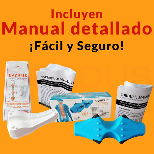 Kit Cordus Sacrus Dolor Ciático Hernias Escoliosis Lumbalgi