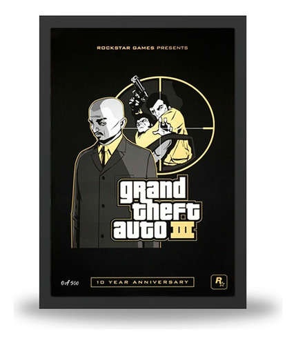 Litografía De Kenji 10th Anniversary Gta Iii Ed. Limitada