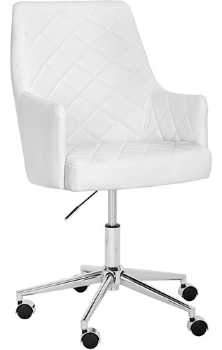 Sunpan Modern Chase Silla De Oficina, Nieve