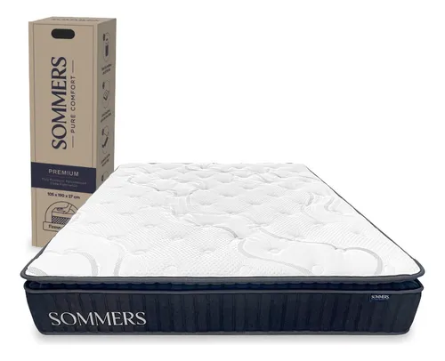 Colchón 1 Plaza Comprimido Premium 90x190x27 Cm Sommers