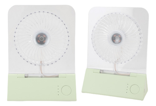 Ventilador De Escritorio Con Agua, Transparente, Montado En