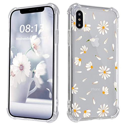 Daisy Flower Petal iPhone XS Max Case,ultra Drop-proof Tran