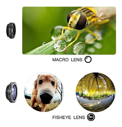 Lente Gran Angular Inteligente Silver Clip-on 180 Fisheye