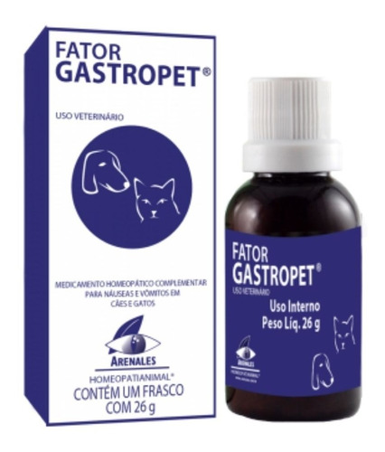 Medicamento Homeopático - Fator Gastropet - Arenales 26g