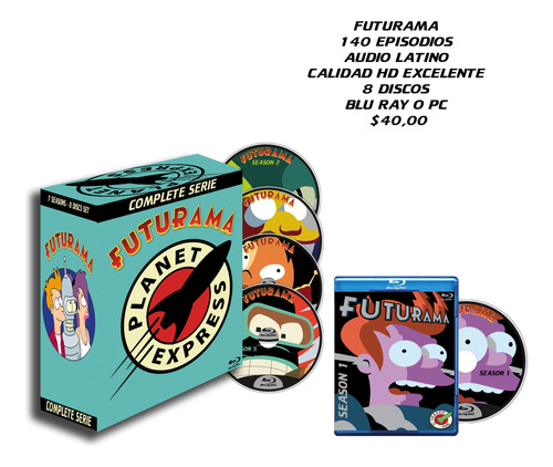 Futurama Serie Completa 1080p Latino