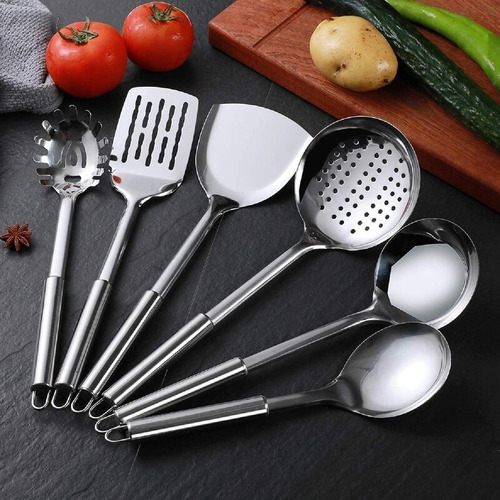 Cocine Con Utensilios De Cocción De Silicona Color - 9 Pza