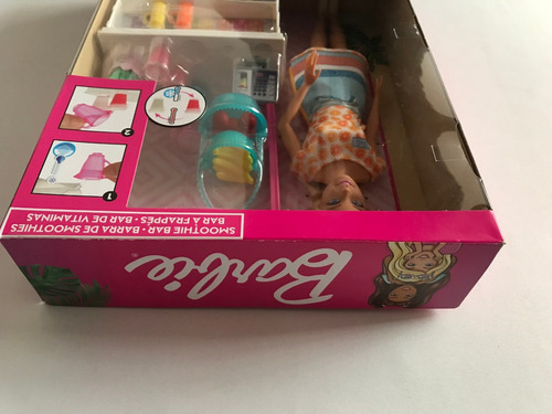 Barbie Smoothie Bar De Frappes Vitaminas Mattel 2020 Muñeca (Usado)