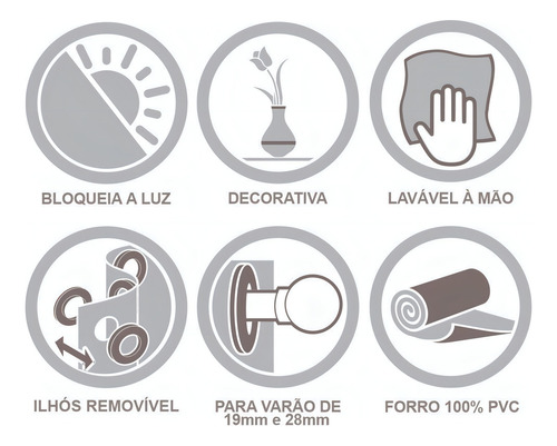 Cortina Corta Luz Blackout Com Voil 2,00 X 1,40 - Eddi Casa Cor Rosa
